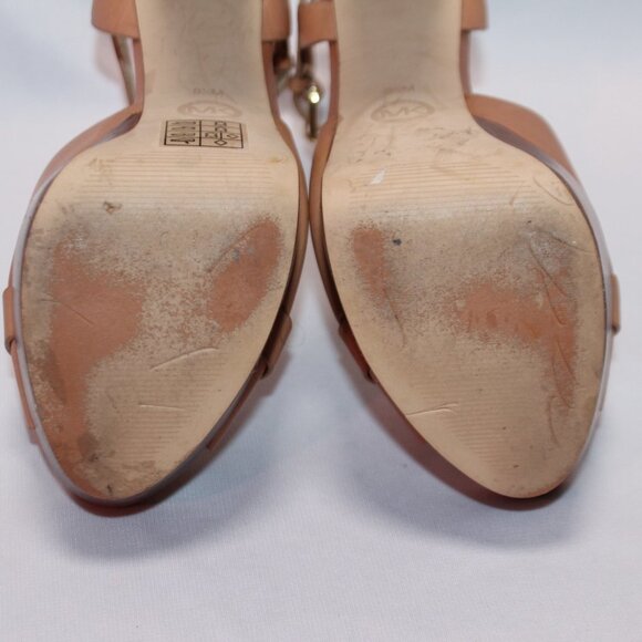 Elegant Tan Platform Sandals - Picture 9 of 12